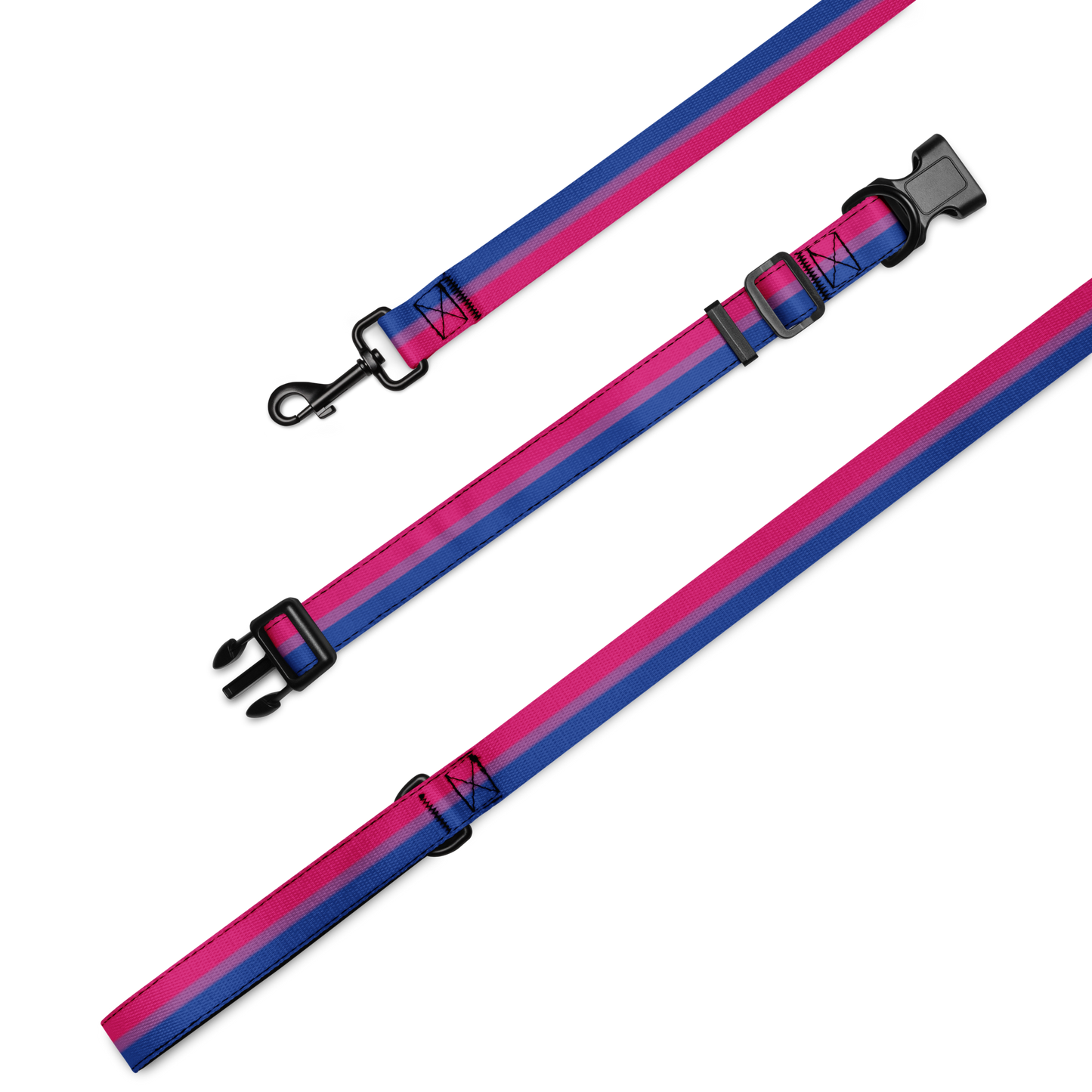 Bi Pride Flag Pet collar & leash