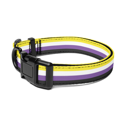 Enby Pride Flag Pet collar