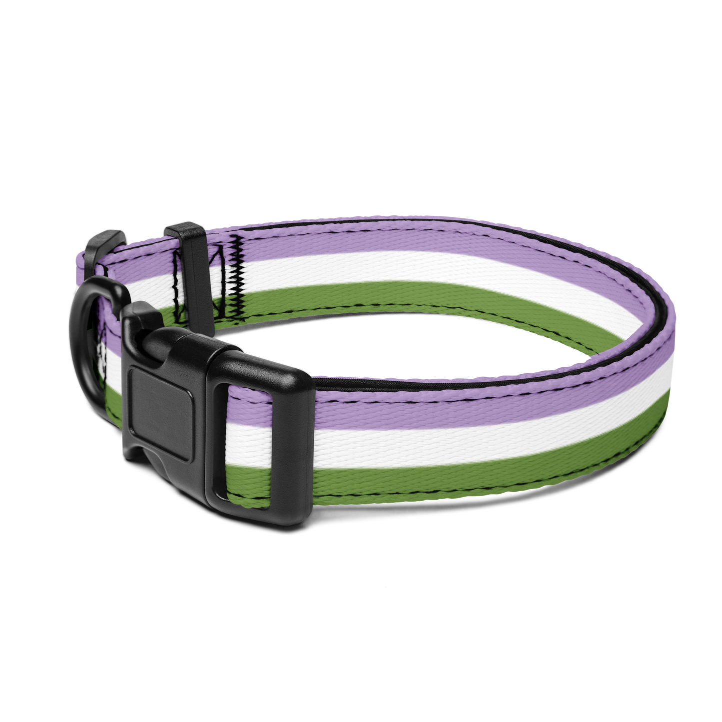 Genderqueer Pride Flag Pet collar