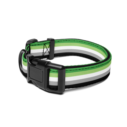 Aro Pride Flag Pet collar