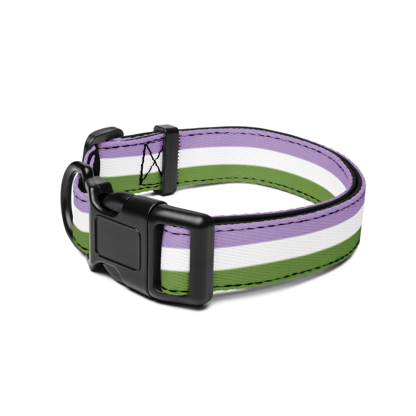 Genderqueer Pride Flag Pet collar