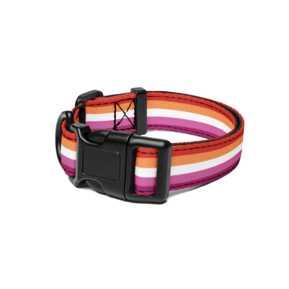 Lesbian Pride Flag Pet collar