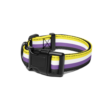 Enby Pride Flag Pet collar