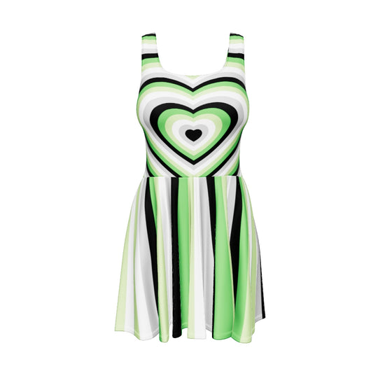 Aro Hearts Skater Dress