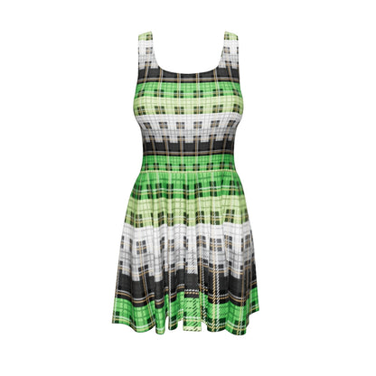 Aro Plaid Skater Dress