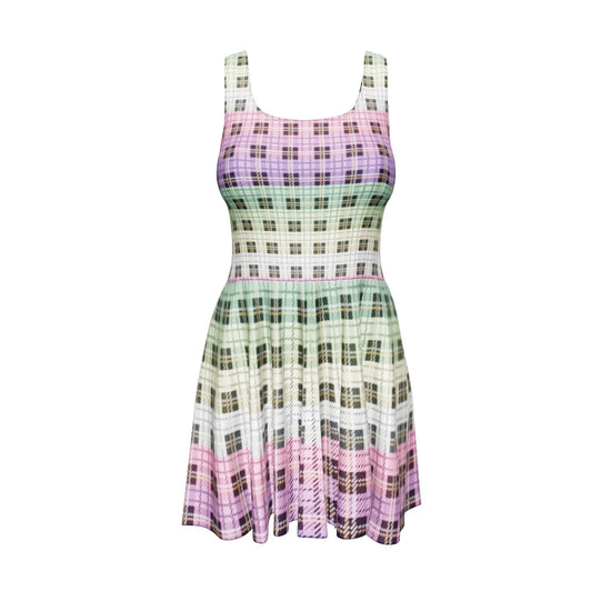 Genderfae Plaid Skater Dress