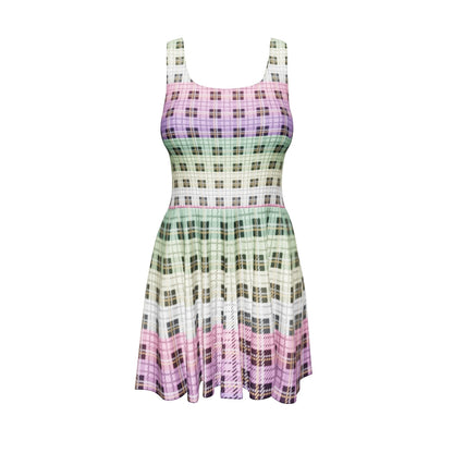 Genderfae Plaid Skater Dress