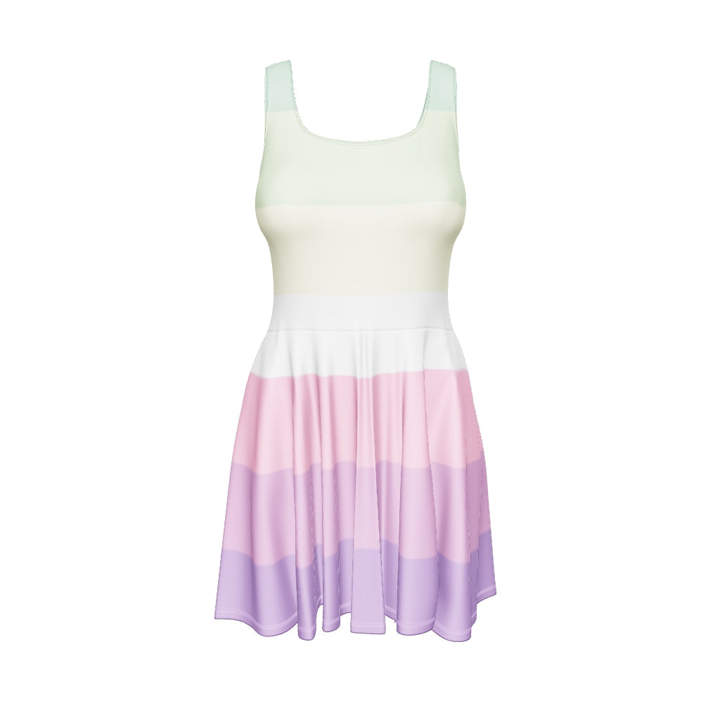 Genderfae Pride Flag Skater Dress