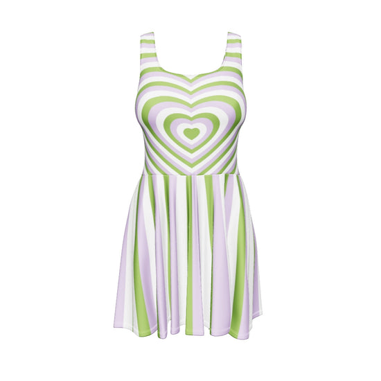 Genderqueer Hearts Skater Dress