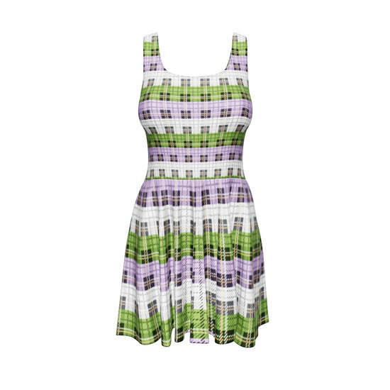 Genderqueer Plaid Skater Dress