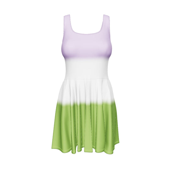 Genderqueer Pride Gradient Skater Dress