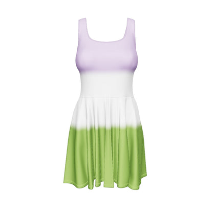 Genderqueer Pride Gradient Skater Dress