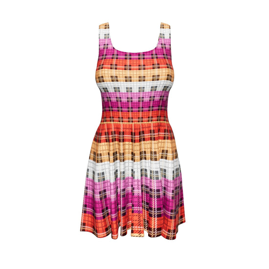 Lesbian Plaid Skater Dress