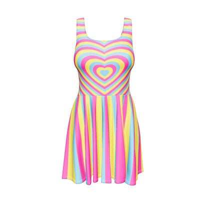 Pan Hearts Skater Dress