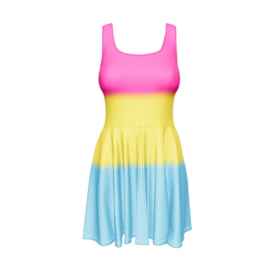 Pan Pride Gradient Skater Dress