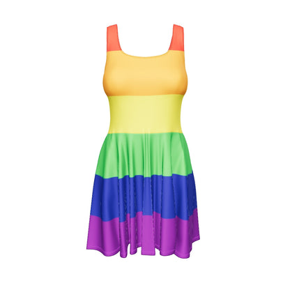 Rainbow Flag Skater Dress