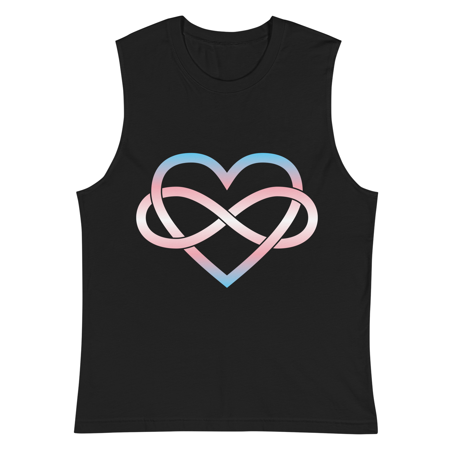 Polyamory Infinity Heart - Trans Unisex Muscle Shirt