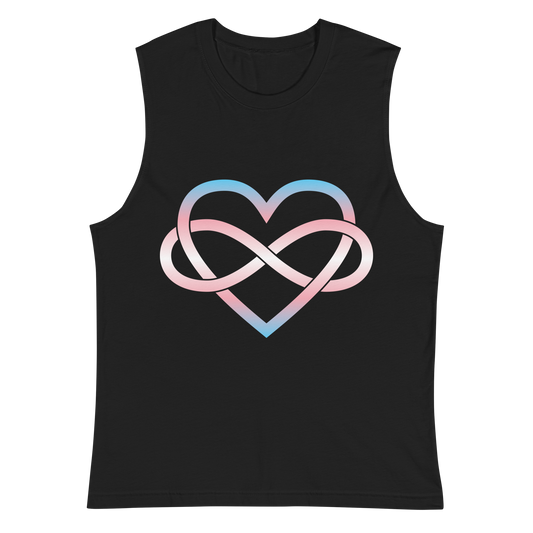 Polyamory Infinity Heart - Trans Unisex Muscle Shirt