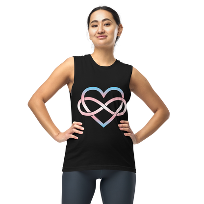 Polyamory Infinity Heart - Trans Unisex Muscle Shirt