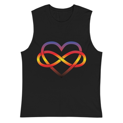 Polyamory Infinity Heart - Polyamory Unisex Muscle Shirt