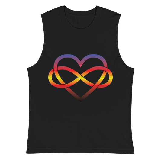 Polyamory Infinity Heart - Polyamory Unisex Muscle Shirt