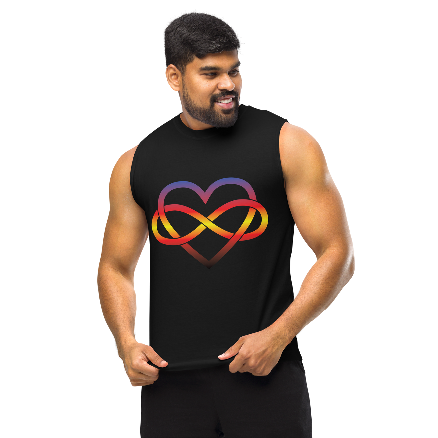 Polyamory Infinity Heart - Polyamory Unisex Muscle Shirt