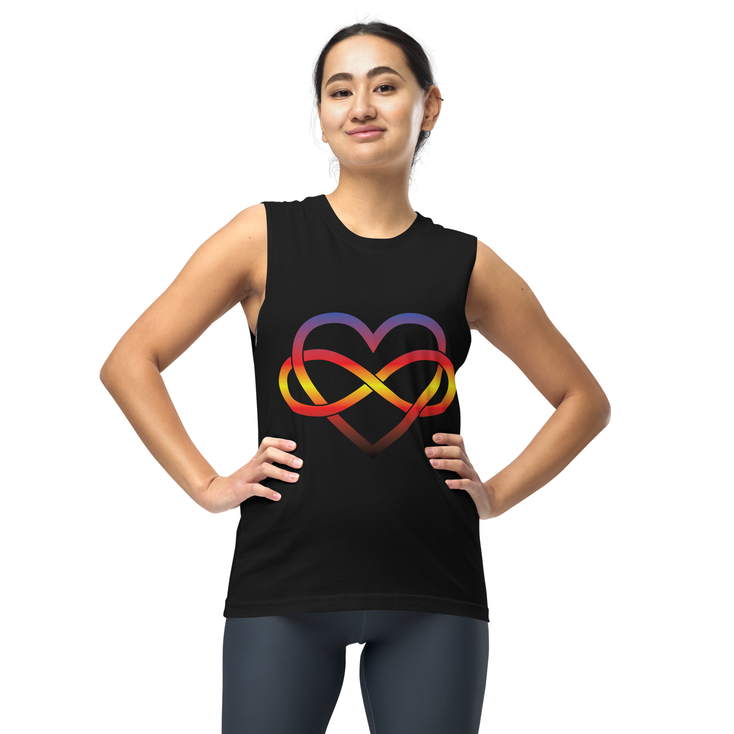 Polyamory Infinity Heart - Polyamory Unisex Muscle Shirt