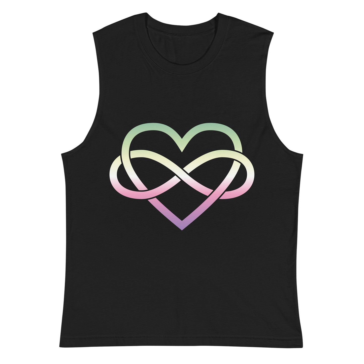 Polyamory Infinity Heart - Genderfae Unisex Muscle Shirt