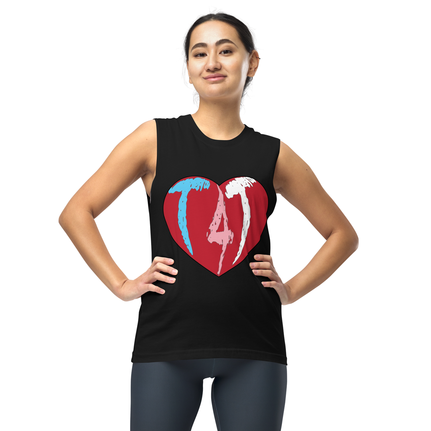 T4T Heart Unisex Muscle Shirt