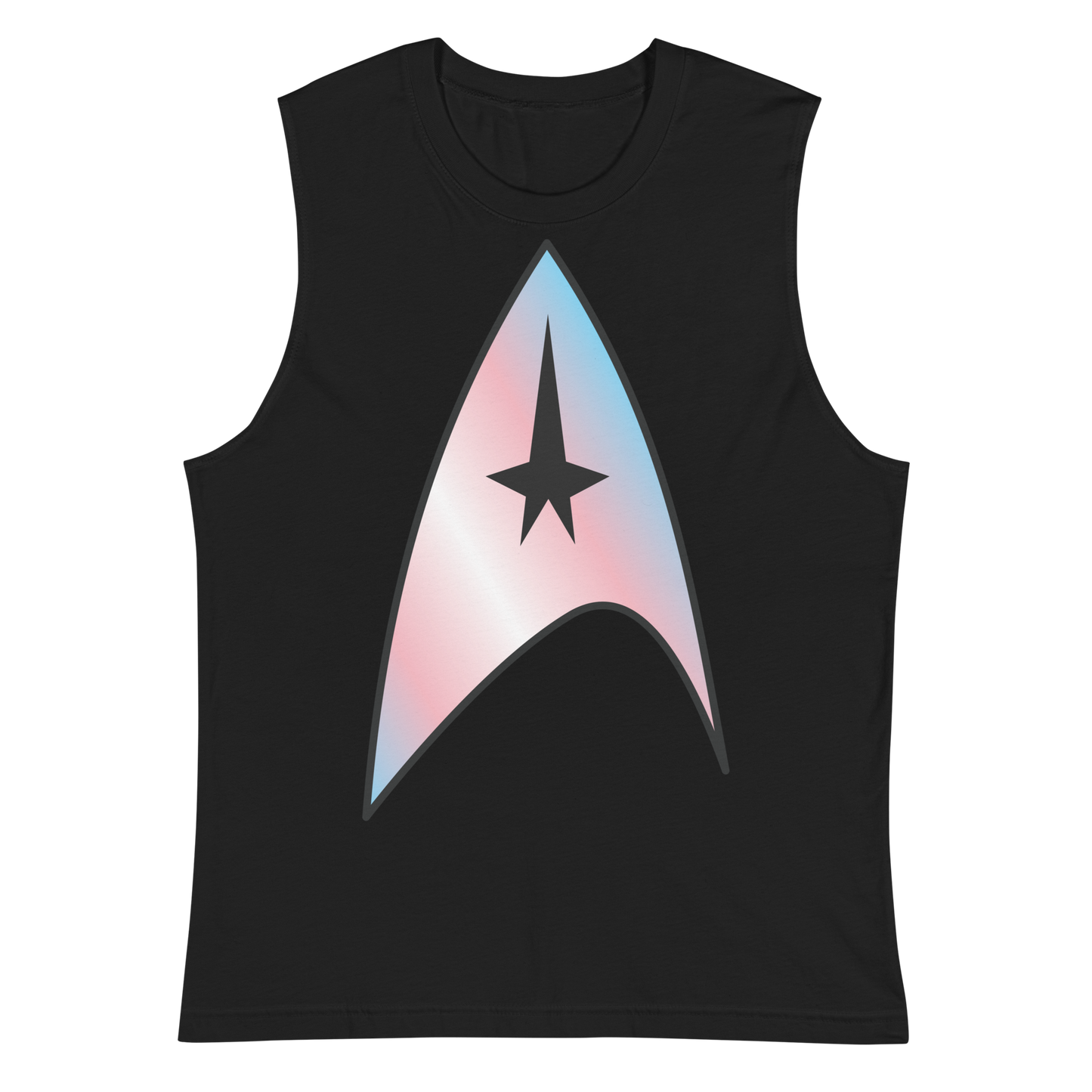 Starfleet Insignia - Trans Pride Unisex Muscle Shirt