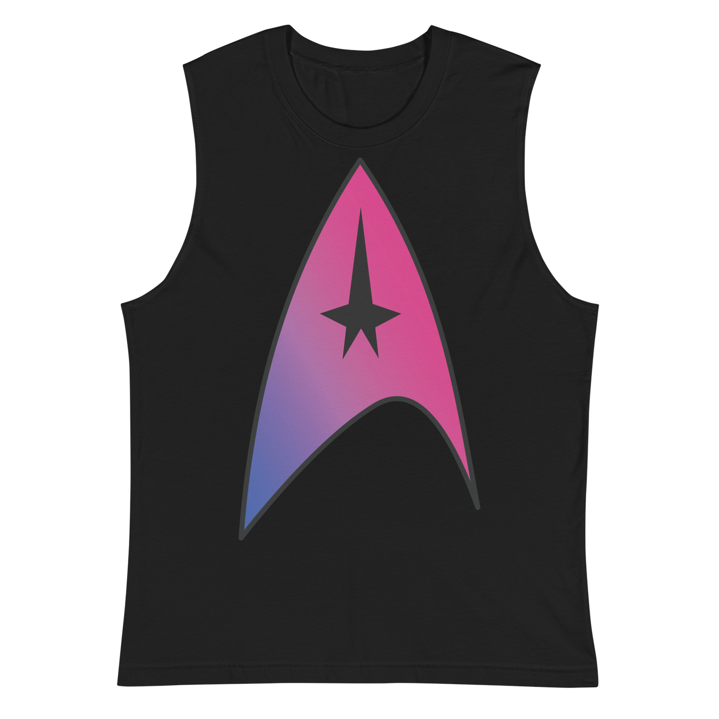 Starfleet Insignia - Bisexual Pride Unisex Muscle Shirt