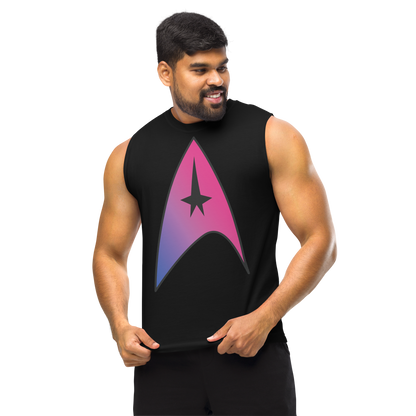 Starfleet Insignia - Bisexual Pride Unisex Muscle Shirt