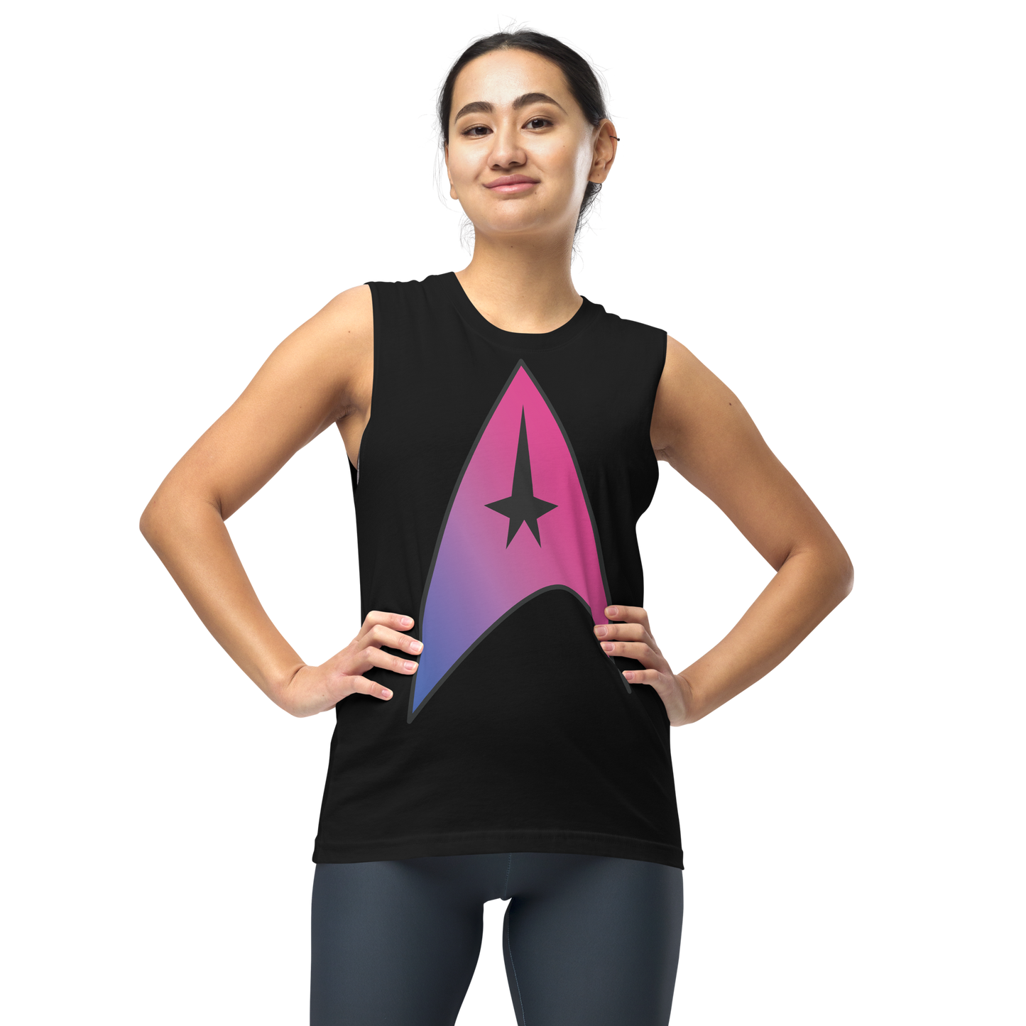 Starfleet Insignia - Bisexual Pride Unisex Muscle Shirt