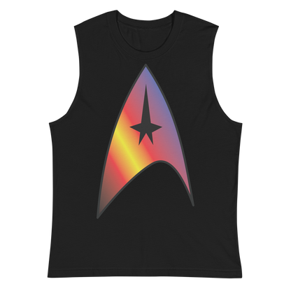 Starfleet Insignia - Polyamory Pride Unisex Muscle Shirt