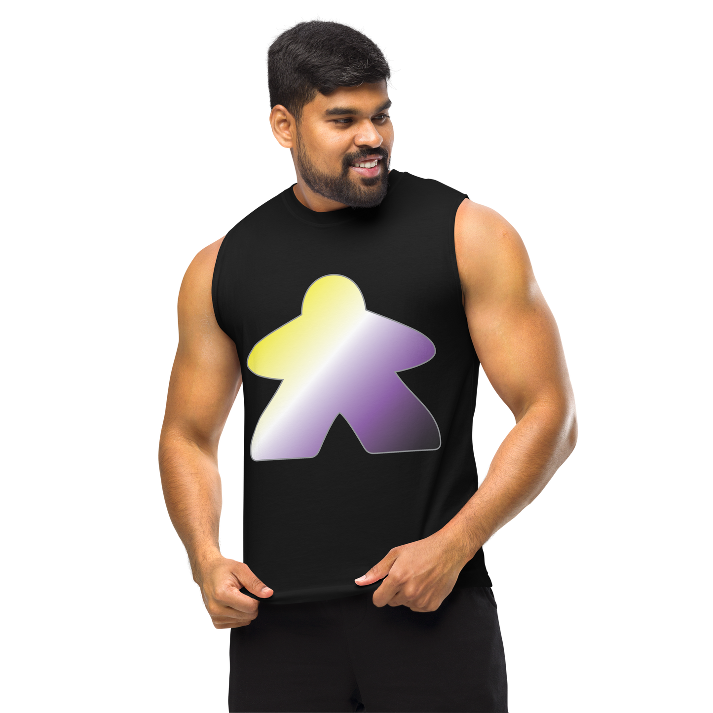 Queerple - Non-binary Pride Unisex Muscle Shirt