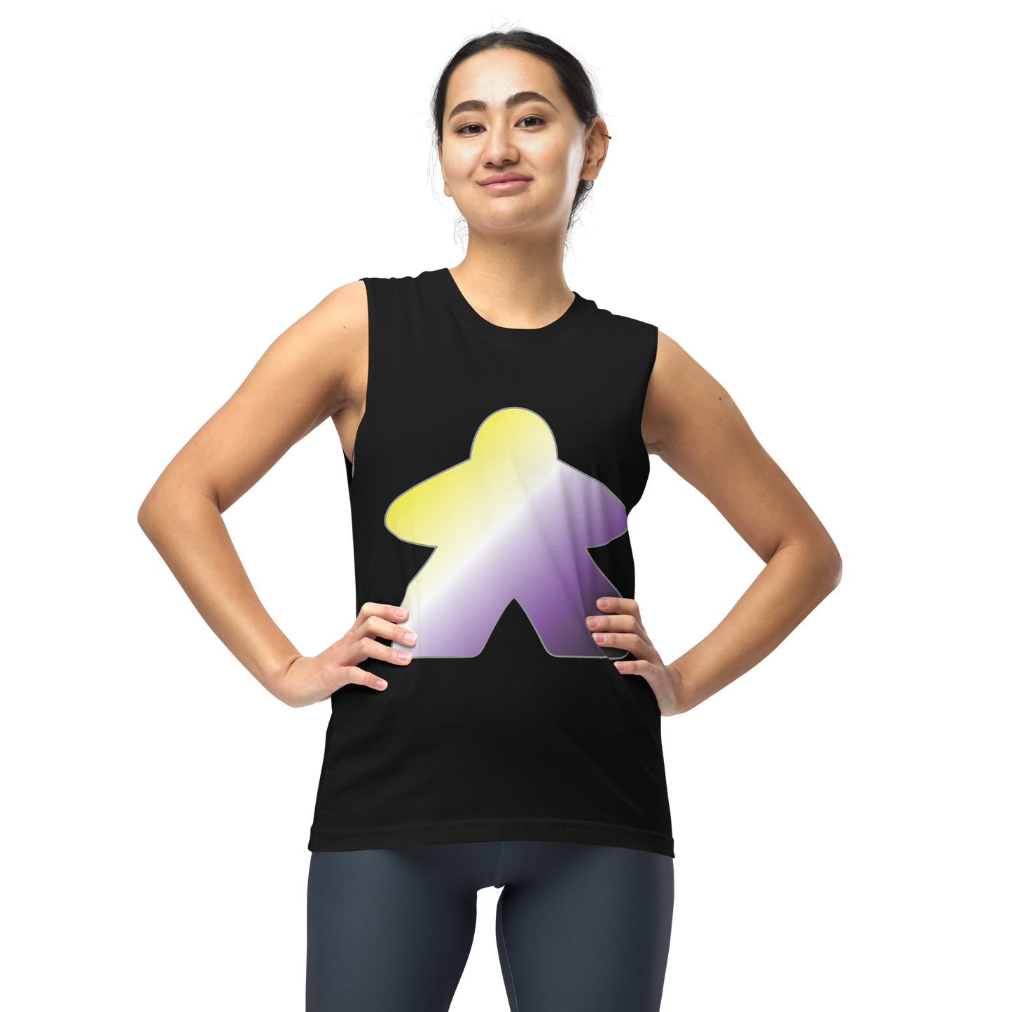 Queerple - Non-binary Pride Unisex Muscle Shirt