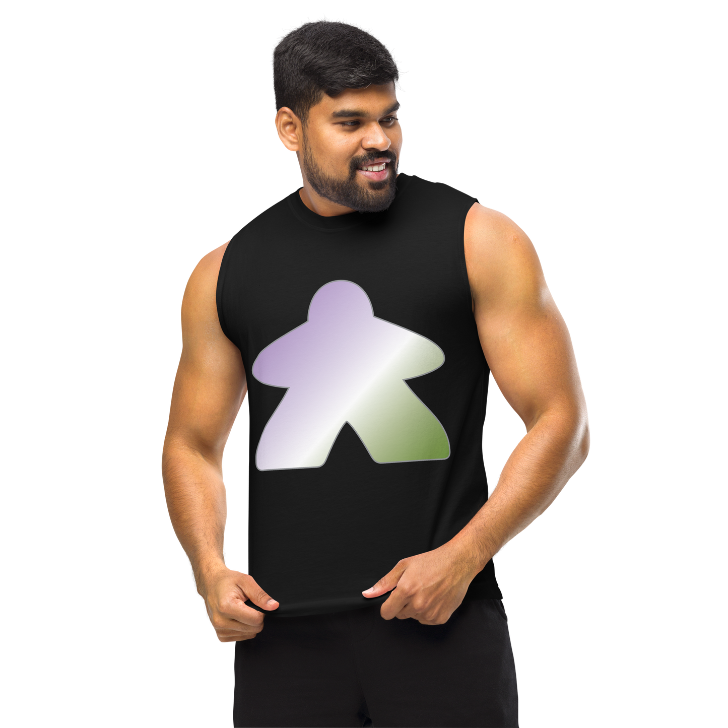 Queerple - Genderqueer Pride Unisex Muscle Shirt