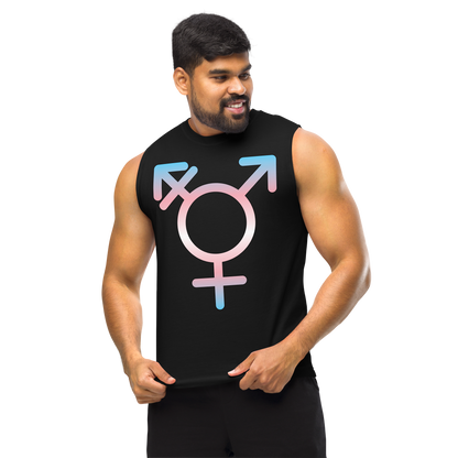 Transgender Symbol - Trans Pride Unisex Muscle Shirt