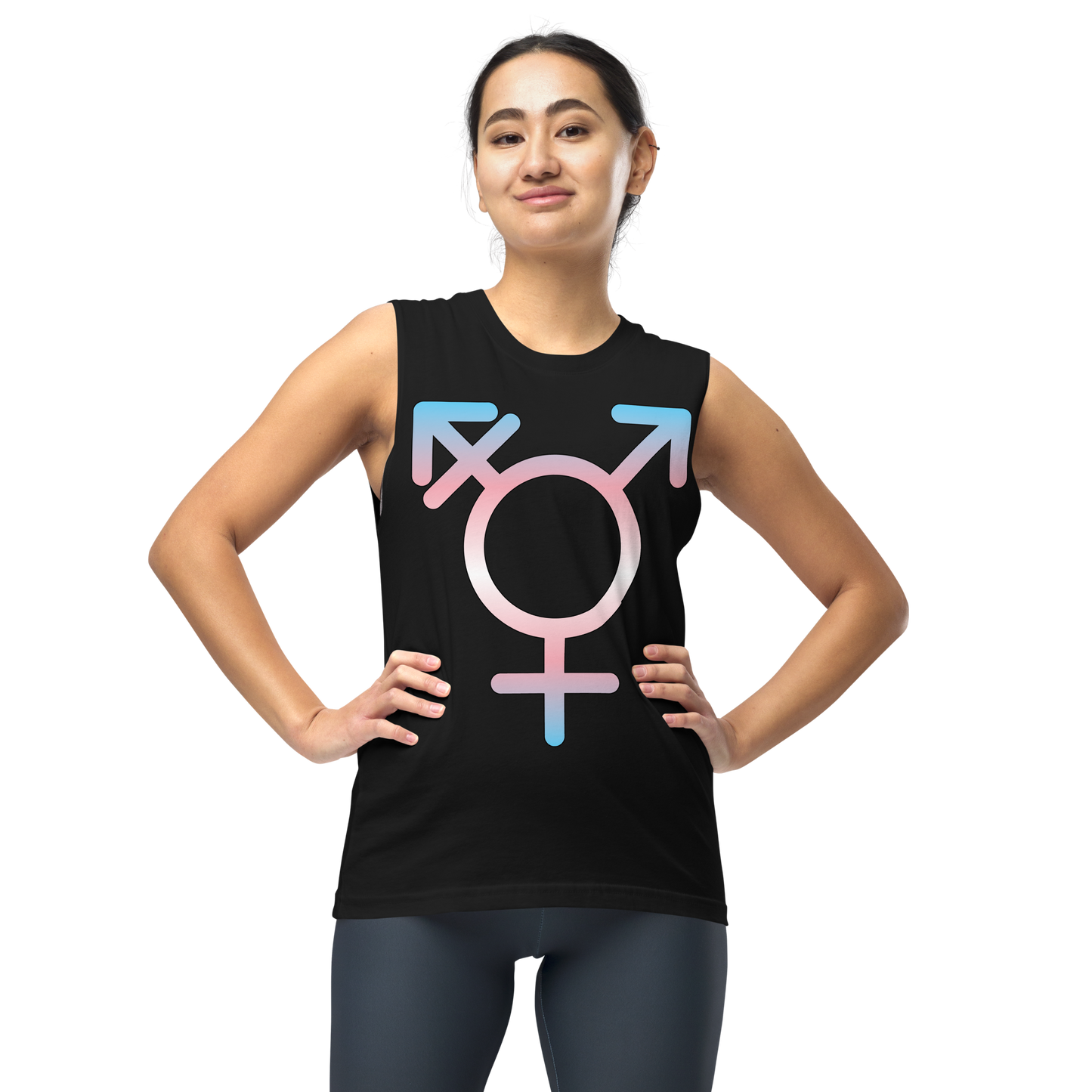 Transgender Symbol - Trans Pride Unisex Muscle Shirt