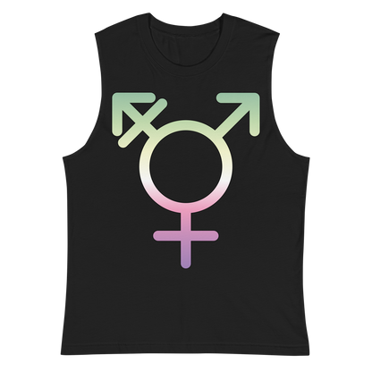 Transgender Symbol - Genderfae Pride Unisex Muscle Shirt