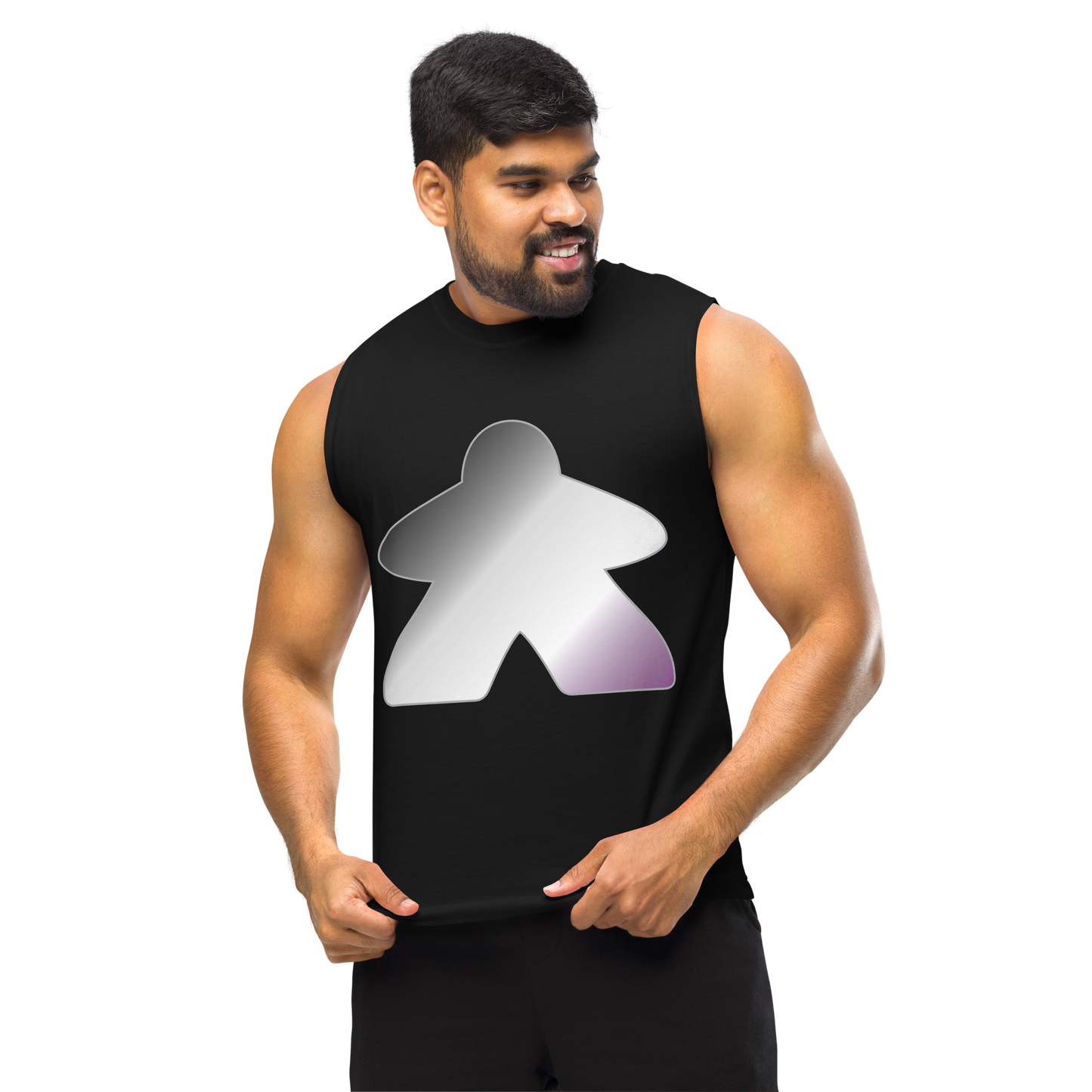 Queerple - Asexual/Demisexual Pride Unisex Muscle Shirt