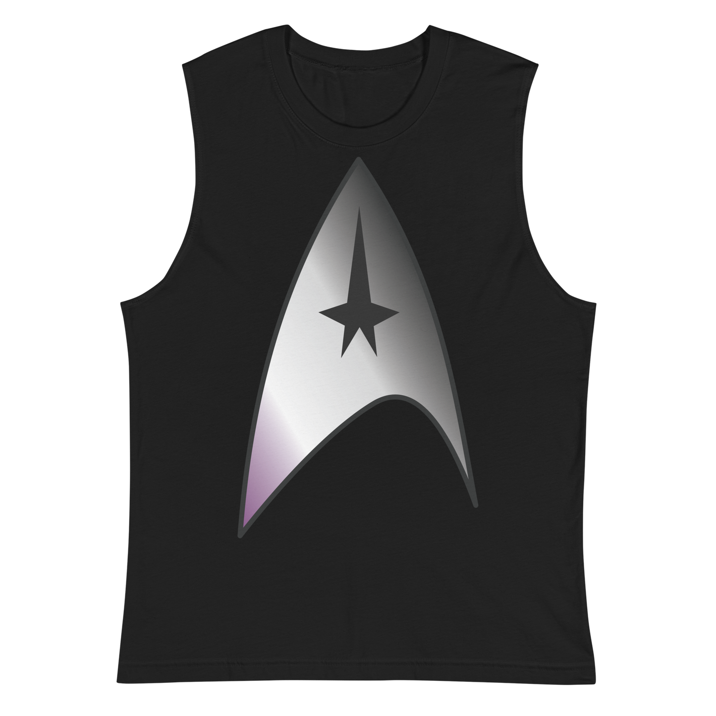 Starfleet Insignia - Asexual/Demisexual Pride Unisex Muscle Shirt