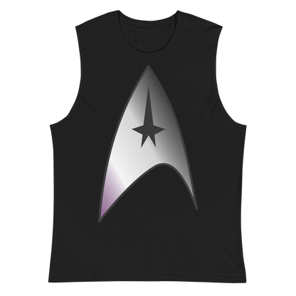 Starfleet Insignia - Asexual/Demisexual Pride Unisex Muscle Shirt