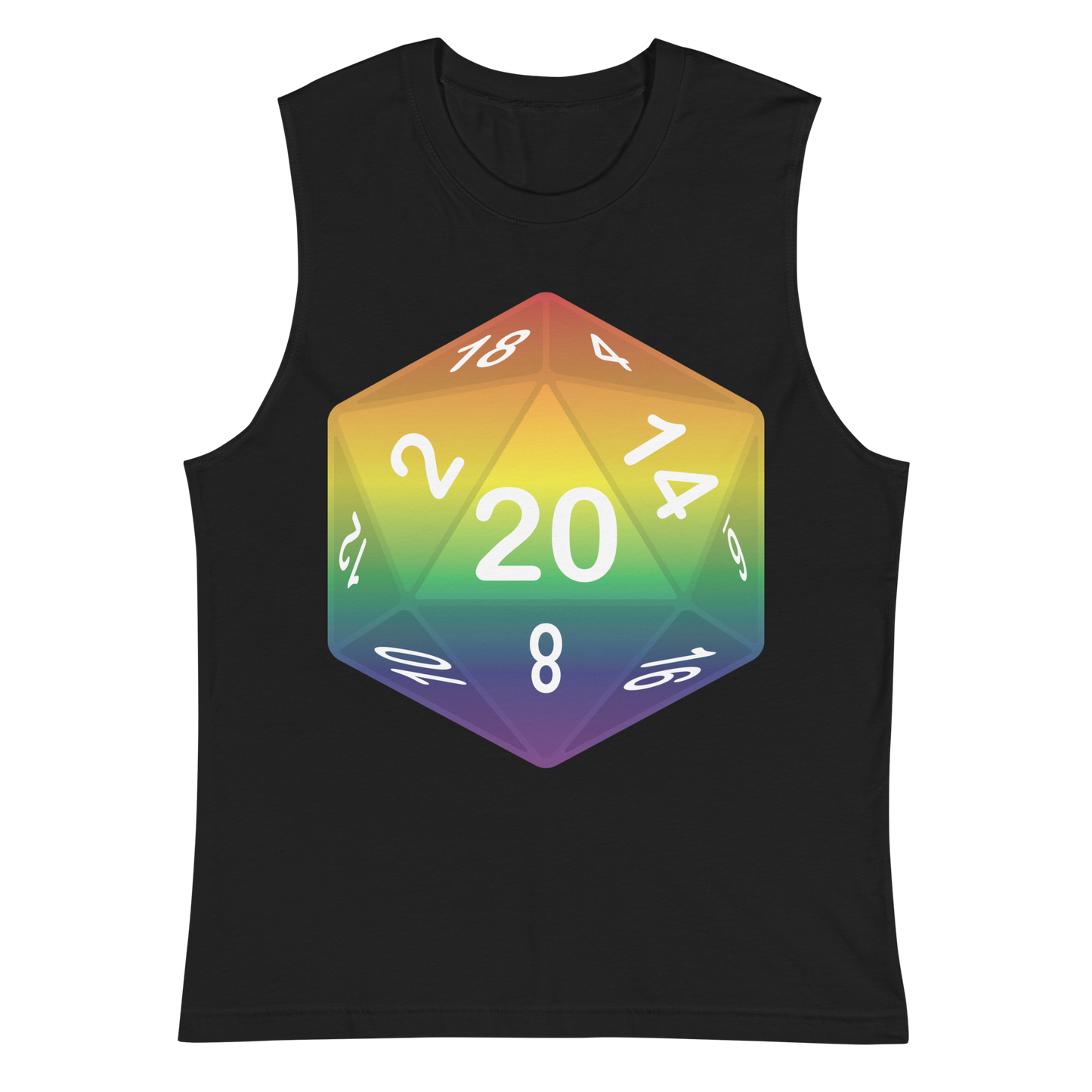 Pride Dice - Rainbow Unisex Muscle Shirt