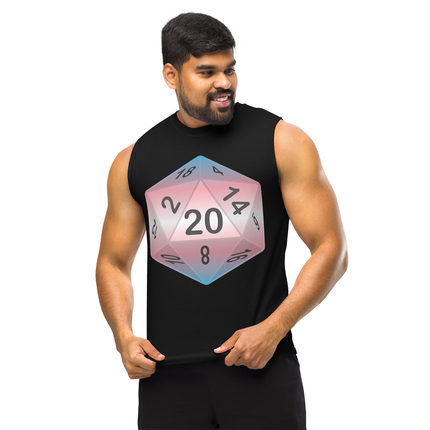 Pride Dice - Transgender Unisex Muscle Shirt