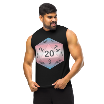 Pride Dice - Transgender Unisex Muscle Shirt