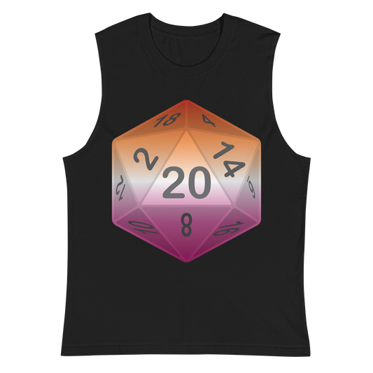 Pride Dice - Lesbian Unisex Muscle Shirt