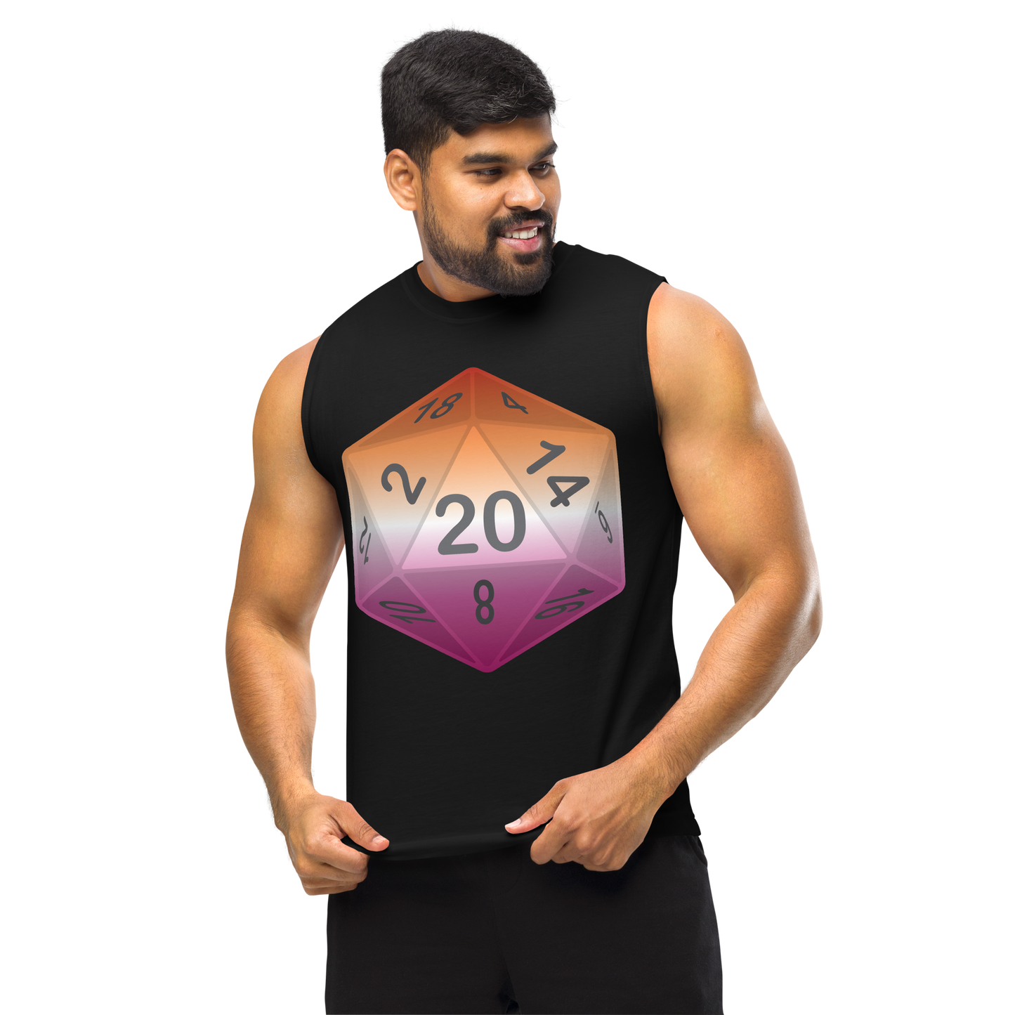 Pride Dice - Lesbian Unisex Muscle Shirt