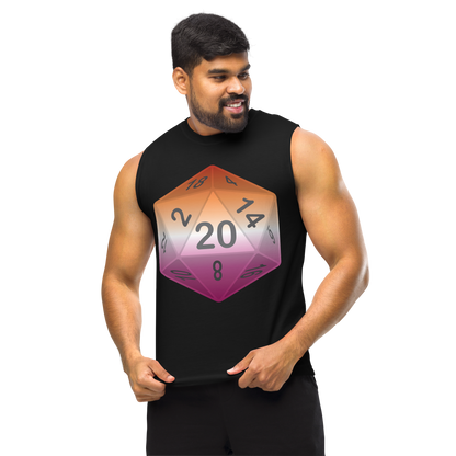 Pride Dice - Lesbian Unisex Muscle Shirt