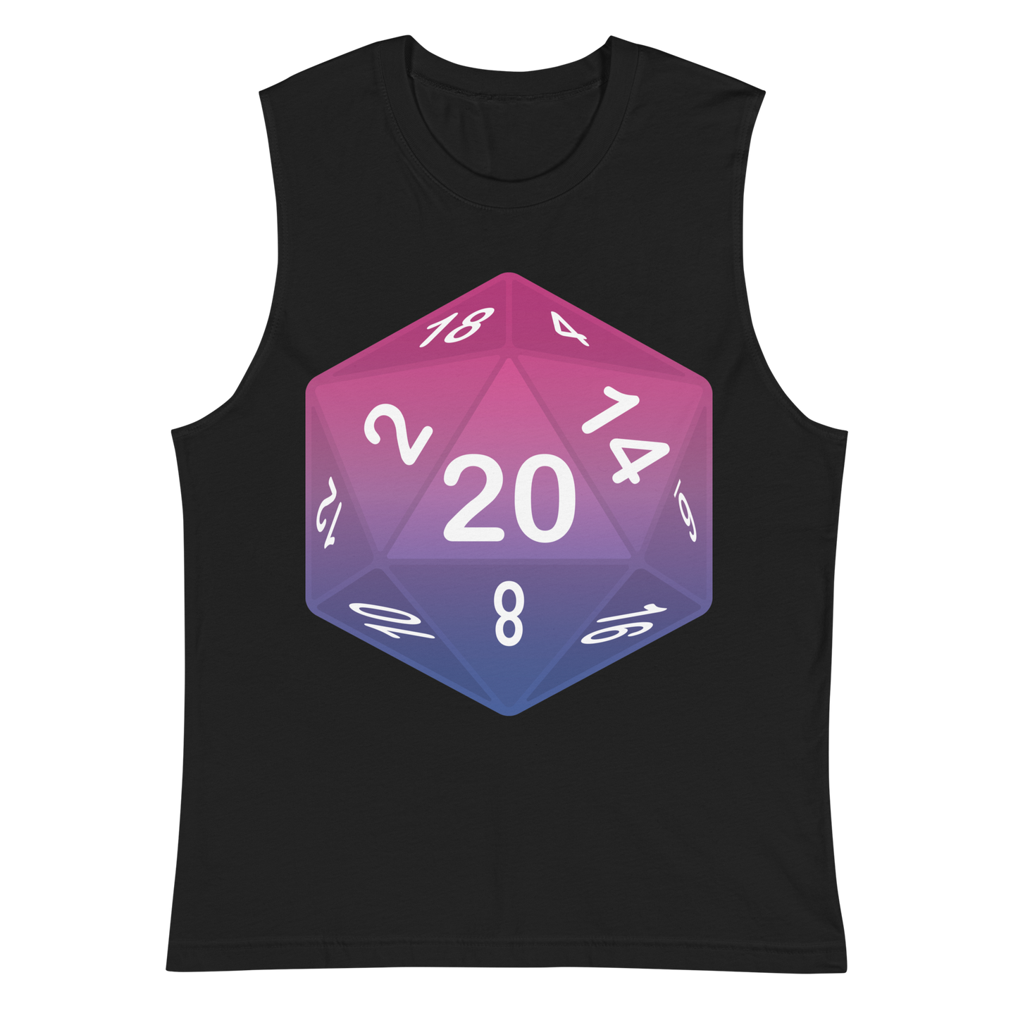 Pride Dice - Bisexual Unisex Muscle Shirt